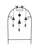 Treillage clochettes oiseaux 50x07x84 cm