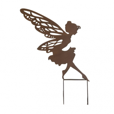 Silhouette fée jardin 46X72cm