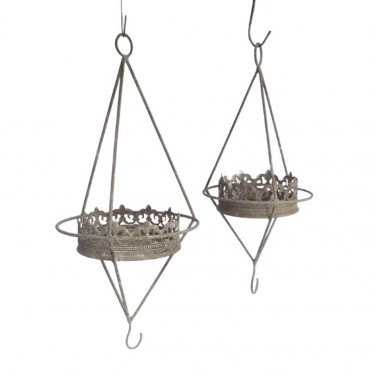 Lot de 2 suspension plantes