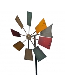 Moulin de jardin coloré