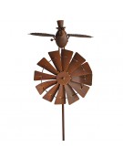 Moulin déco jardin Birdy 58x42x150cm