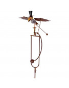 Tuteur métal oiseau 44x30x138cm