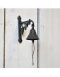 CLOCHE D' ENTREE EN FONTE- ARABESQUES