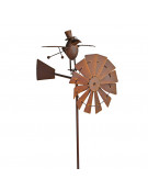 Moulin déco jardin Birdy 58x42x150cm