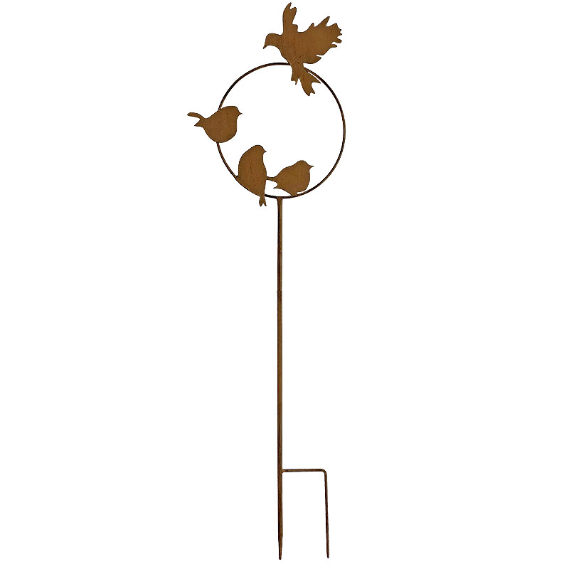 Tuteur déco oiseaux 26x90cm