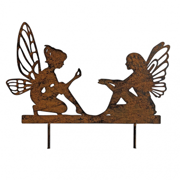 Silhouettes fées déco jardin 33x19.5cm