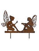 Silhouettes fées déco jardin 33x19.5cm