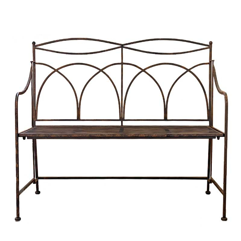 Banc jardin fer 107x46x95cm