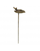 Mangeoire oiseaux feuille à planter