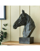 Tête de cheval résine 33x15x40cm