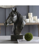 Tête de cheval résine 33x15x40cm