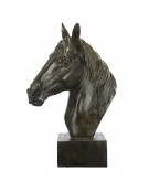 Tête de cheval résine 33x15x40cm