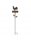 Pluviométre coq à planter 22x6x110cm