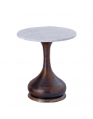 Table d'appoint plateau en marbre