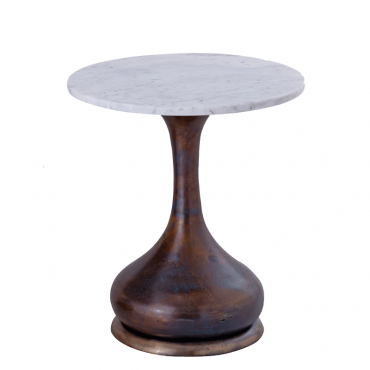 Table d'appoint plateau en marbre