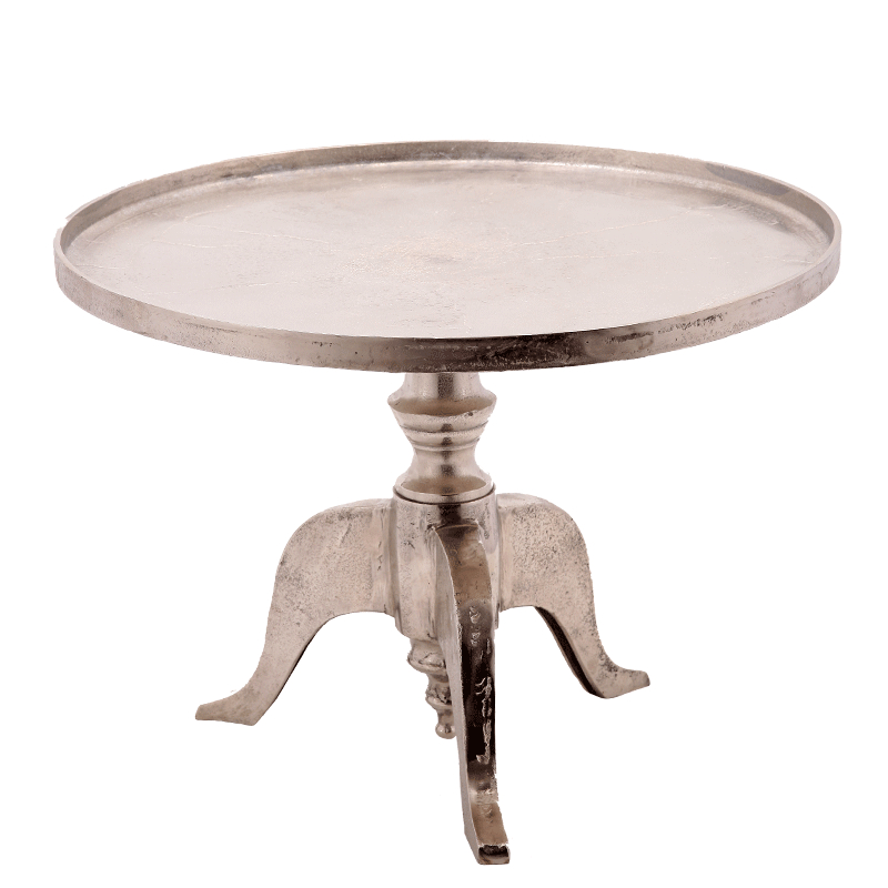 Table d'appoint en aluminium 65x44cm