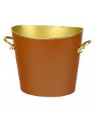 Rafraichisseur bouteilles cuir 27x17x20cm