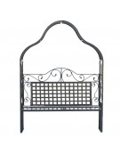 Tonnelle avec banc fer 160x45x205cm