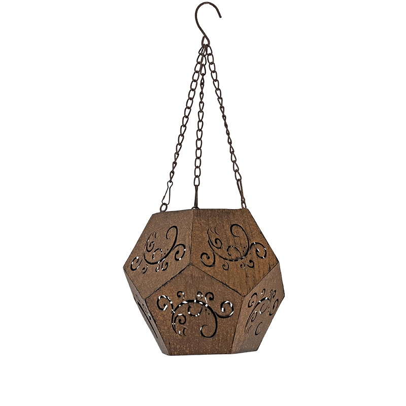 décoration suspendue en métal 44x19x19cm