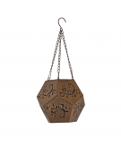 décoration suspendue en métal 44x19x19cm