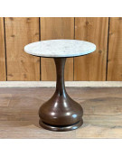 Table d'appoint plateau en marbre