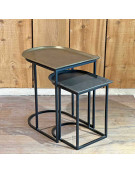 Ensemble de 2 tables d'appoint 46x36x50cm