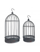 Set de 2 cages en fer à suspendre