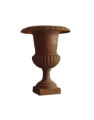 Petit vase Médicis fonte rouille