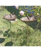 TUTEUR COQUILLE BAIN D'OISEAU FONTE