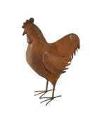 Coq décoratif fer 34x15x47cm