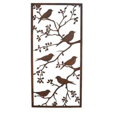 Treillage jardin branches oiseaux 48x2x98cm