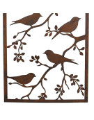 Treillage jardin branches oiseaux 48x2x98cm