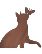 Silhouette chat fer 34x36cm