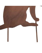Silhouette chat fer 34x36cm