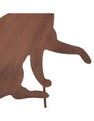 Silhouette chat fer 34x36cm