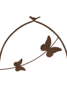 Treillage de jardin papillon 38x2x119cm