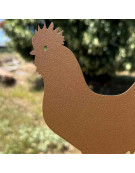 Pluviométre coq à planter 22x6x110cm