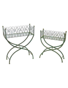 Ensemble de 2 jardinières rectangle 71x28x87cm