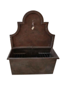 Grande fontaine murale marron 100x38x131cm