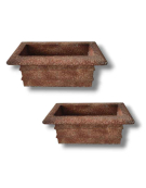 Set 2 jardinières 90x48x43cm
