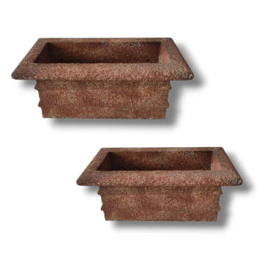 Set 2 jardinières 90x48x43cm