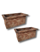 Set 2 jardinières 90x48x43cm