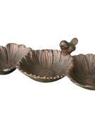 Mangeoire coquilles en fonte 29x17x8cm
