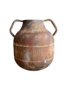 Vase fer patiné 29x25x28cm