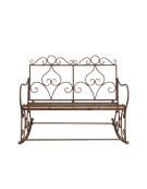 Banc à bascule en fer cœur