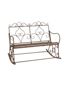 Banc à bascule en fer cœur