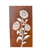 Treillage fleurs papillon 30x1x110cm