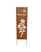 Treillage fleurs papillon 30x1x110cm