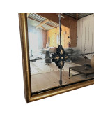 Miroir mural antique doré 62x4x124cm