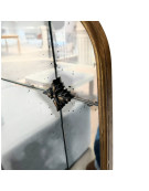 Miroir mural antique doré 62x4x124cm